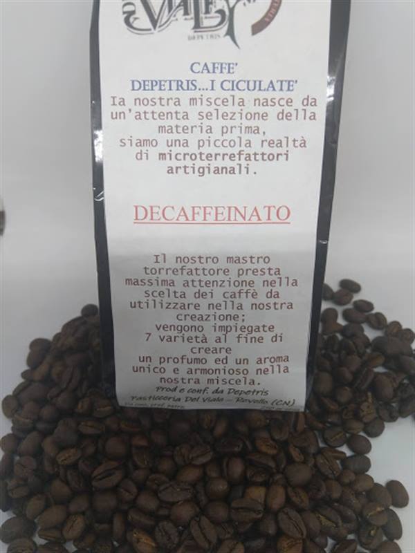 CAFFE' DEPETRIS ...I CICULATE' decafeinato in grani